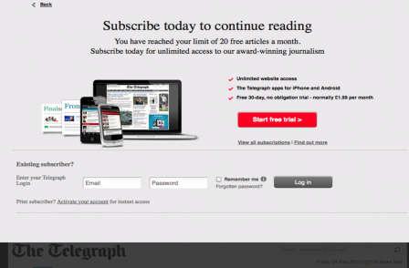 Journalism Weekly – Telegraph figures show ‘no downside’ to metered paywall